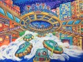 4开纸画科技幻想画 科技画参赛获奖作品素材